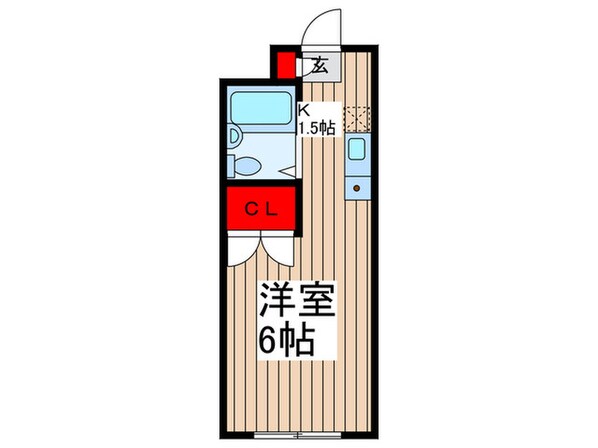 ハイツ若草の物件間取画像